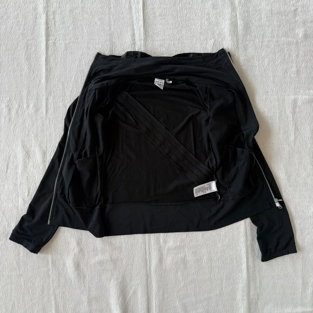 Adidas Climalite‎ Track Jacket Womens Size XS Black Full Zip Athletic Activewear